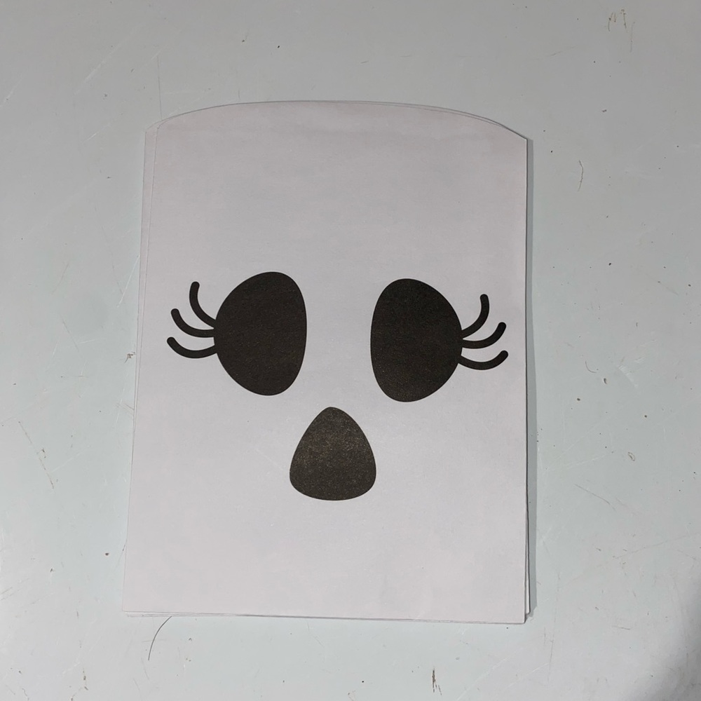 Ghost Face Paper Bag